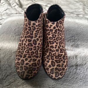 Target Cheetah booties size 9